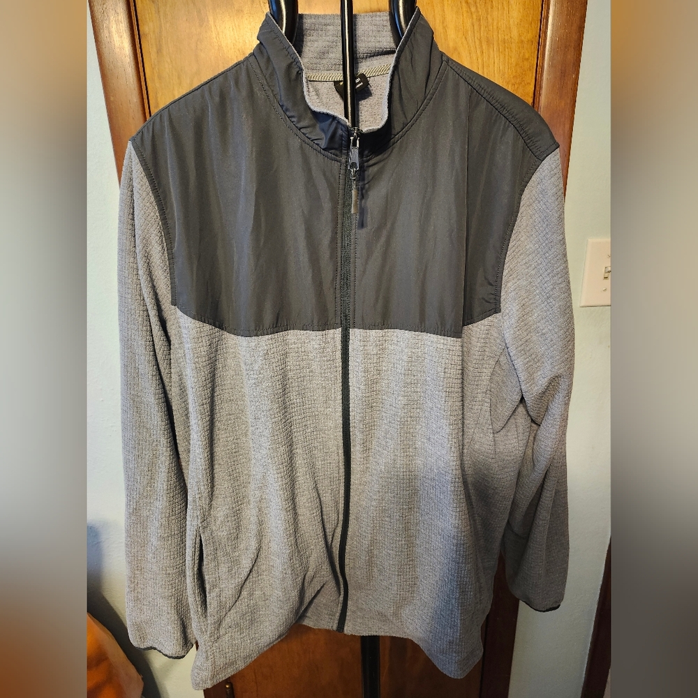 ATHLETIC WORKS Lightweight Full-Zipper Jacket - Size 2XL